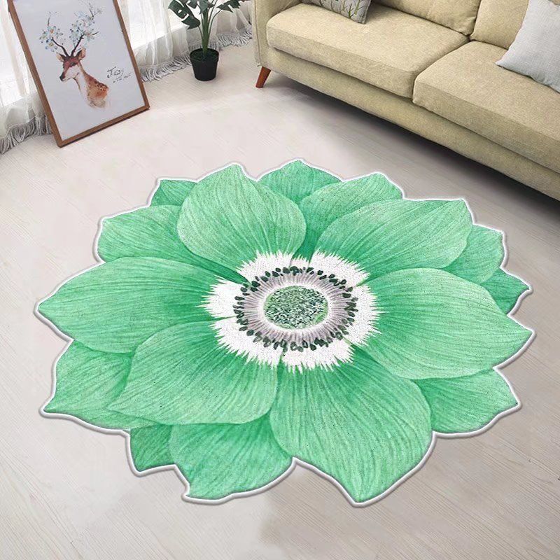 Floral Floor Cuttable 3D Mat Soft Rug Bedroom Door Washable Entryway Mat  Non Slip Pet Friendly Indoor Living Room Floor Carpet