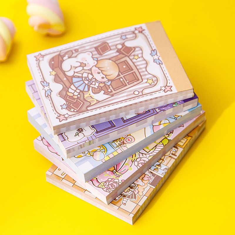 NUOBESTY - Libreta en blanco de 150 hojas, mini cuadernos de viaje,  pequeños libros de graffiti para dibujar dibujos animados para amigos