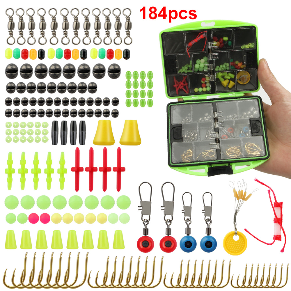 62pcs Conjunto De Accesorios De Pesca Para Kit De Aparejos De Pesca De Agua  Dulce Y Salada