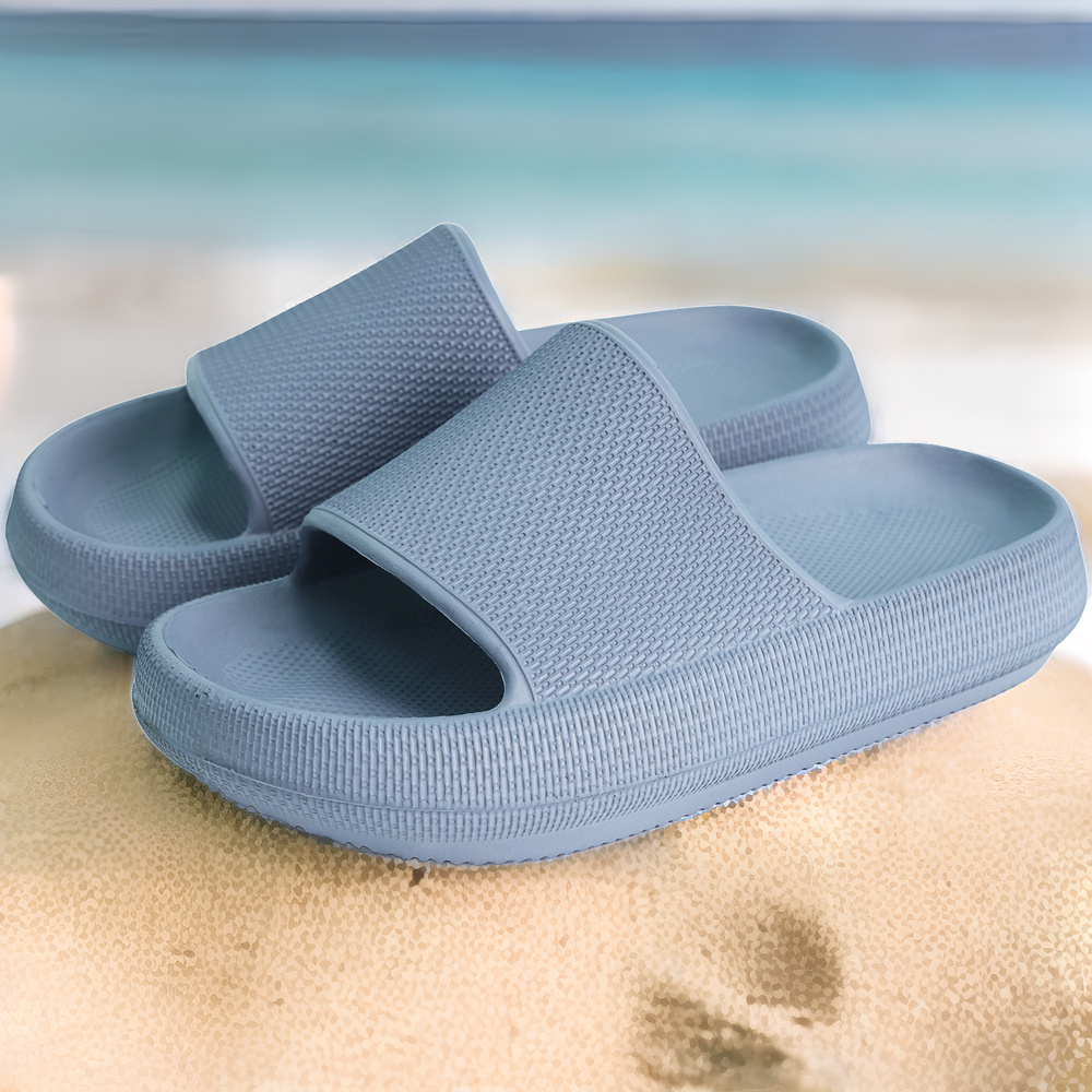Boys Casual Non-Slip Slides for Indoor Use