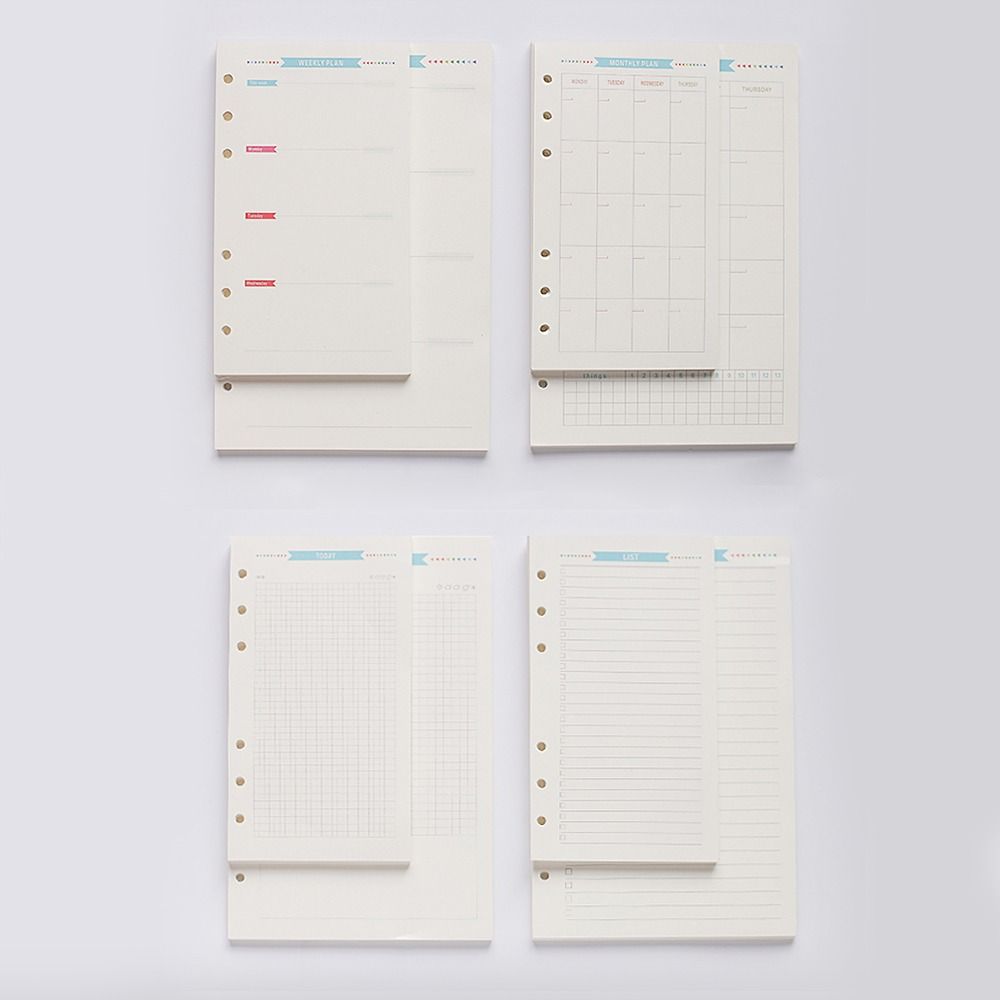 Stay Organized & Colorful: A5 Planner Inserts & Refills With 90