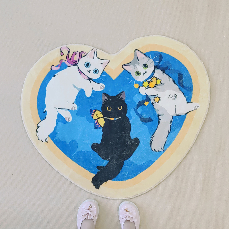 1pc Alfombra Colorida Y Linda Para El Área Del Gato Tapete - Temu