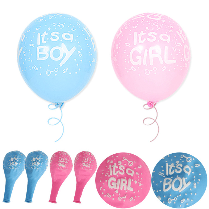 

10pc Blue Pink Latex Balloon Boy Or Girl Baby Shower Party Decoration Supplies Easter Gift