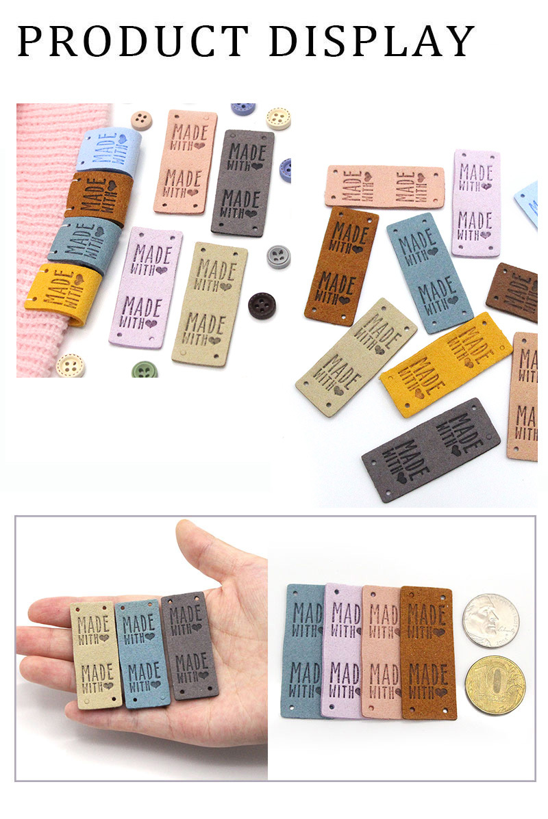 Cloth Labels Handmade Label Fold Tags Sheep Heart Pattern - Temu