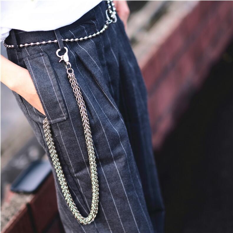 Jewelry Pant Chain Street Punk Stainless Steel Long Chains Metal Trousers  Chains Key Chains Belt Chain Wallet Chain