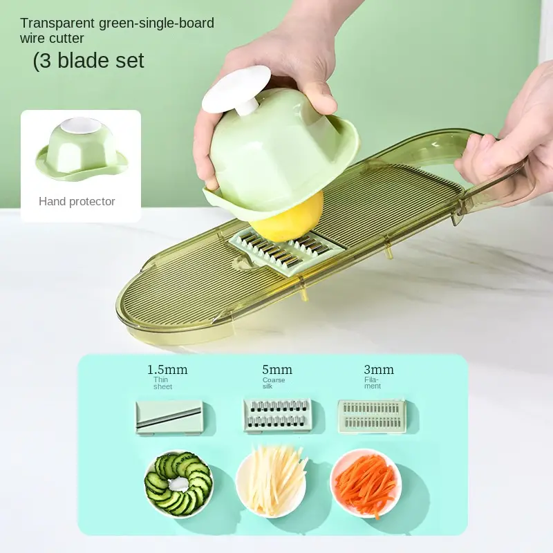 Vegetable Chopper, Multifunctionalmandolin Slicer, Kitchen Vegetable Slicer  Dicer Cutter Chopper, Adjustable Carrot And Garlic Chopper With Container,  Kitchen Gadgets - Temu Republic of Korea