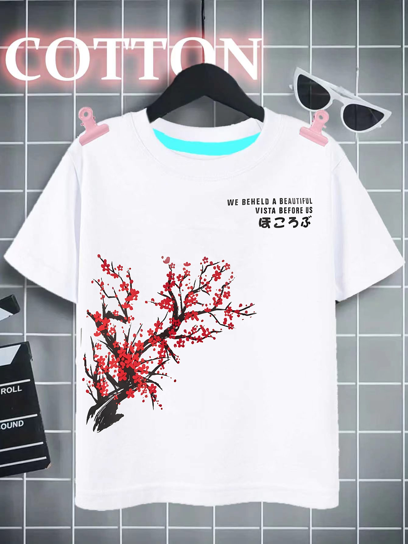 Kids Plum Graphic Cotton T shirt Casual Crew Neck Tees Top - Temu