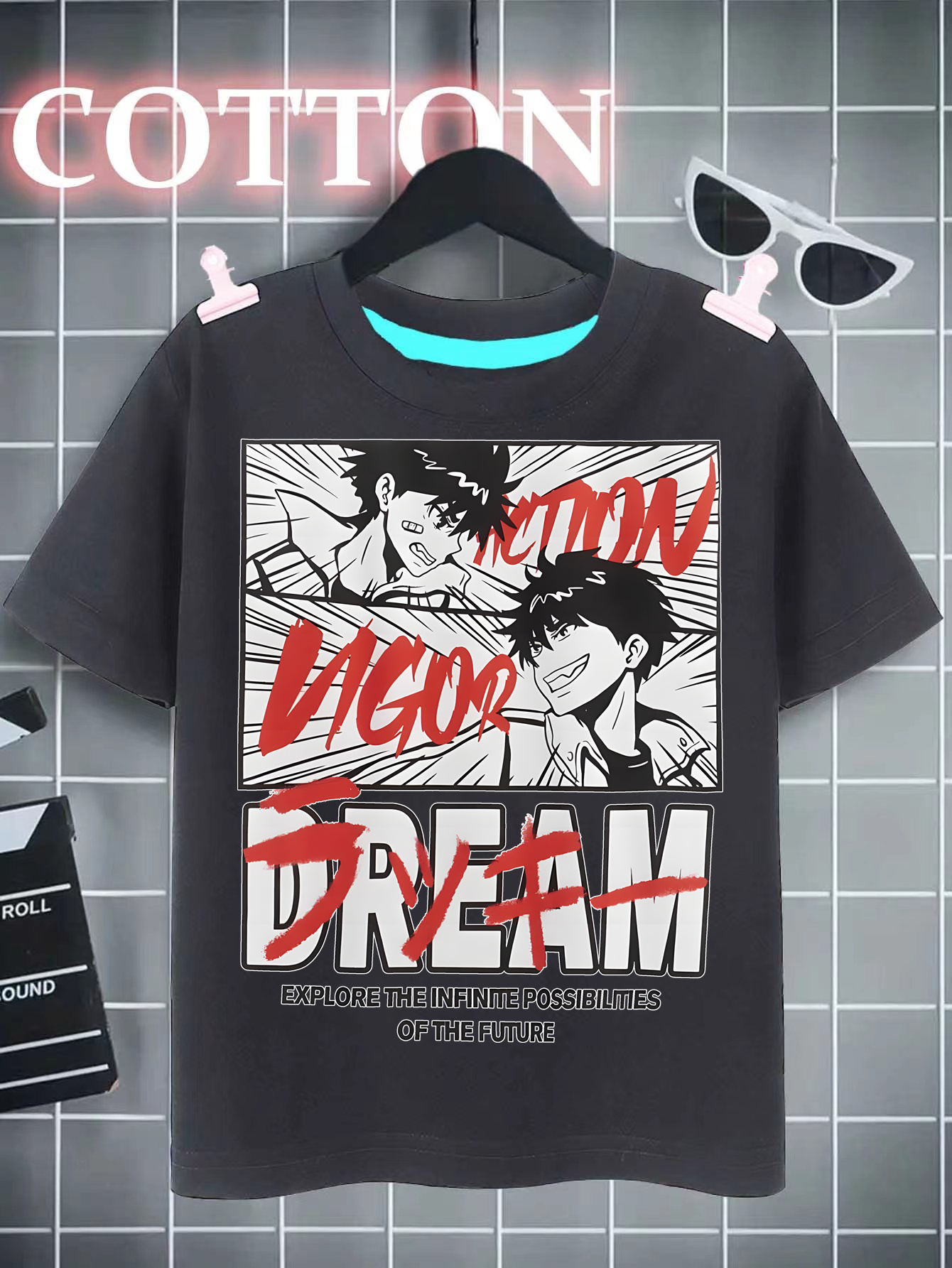 Anime Manga Garçon' T-shirt Ado