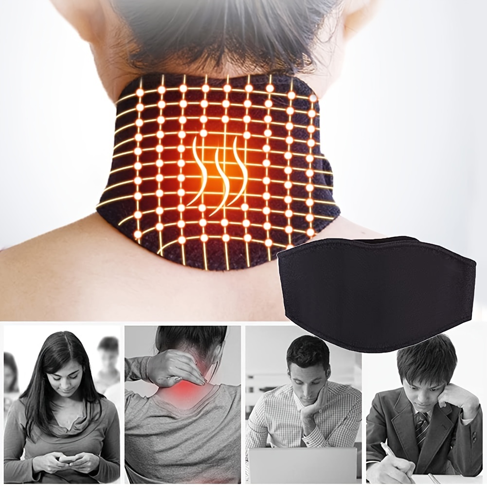 Self-heating Neck Support Brace, Portable & Adjustable Magnetic Neck Warmer  Protector - Temu