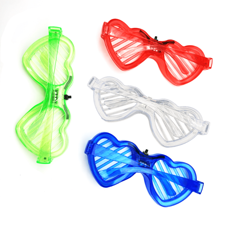 Luminous Glasses Party Decoration Bar Love Hundred Leaf Window Led Music  Festival Luminous Toys Glow In Dark Party Supplies 2024 - $2.99