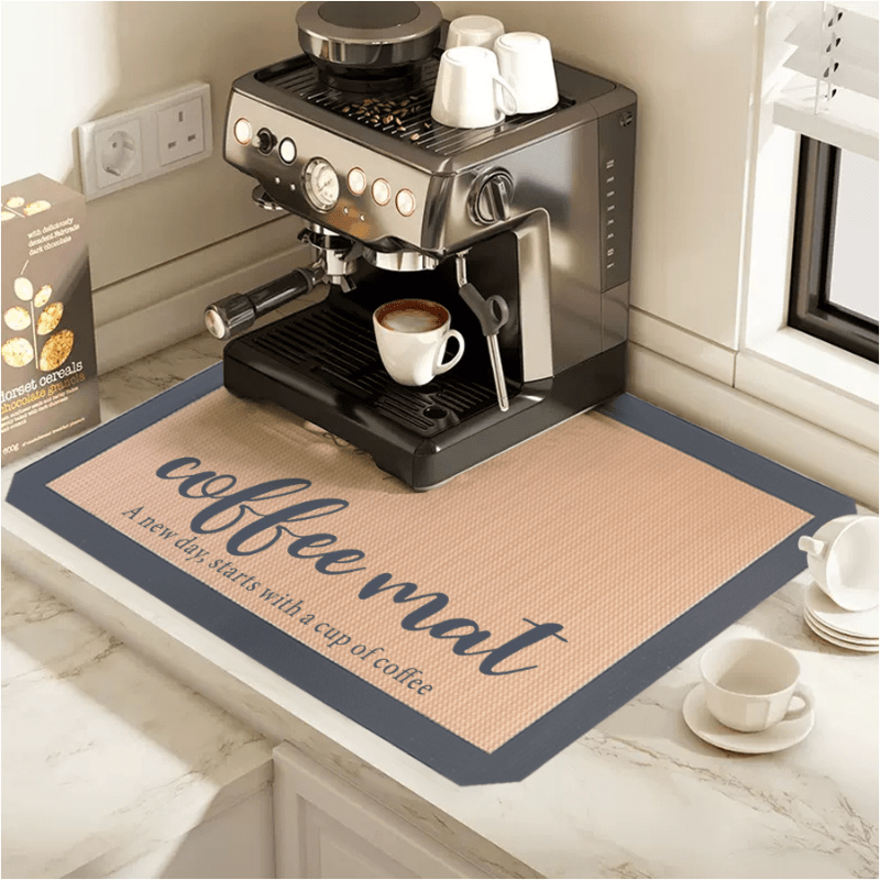 Dish Drying Mat For Kitchen Counter, Dish Drying Pad With Non-slip Rubber  Backed, Anti Stain Absorbent For Kitchen Counter, Drying Mat For Coffee  Machine Dish Rack, Home Kitchen Supplies - Temu