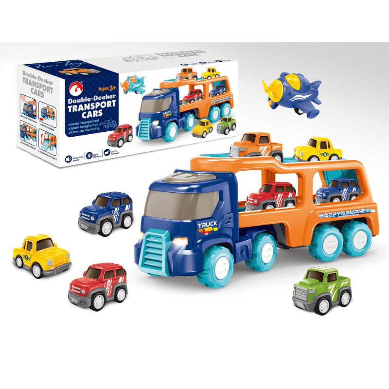 Juguetes Camiones Autos para niños pequeños, 5 en 1 Camión urbano de  juguete para niños de 1, 2, 3, 4, 5 años, regalos de cumpleaños, juguetes  para