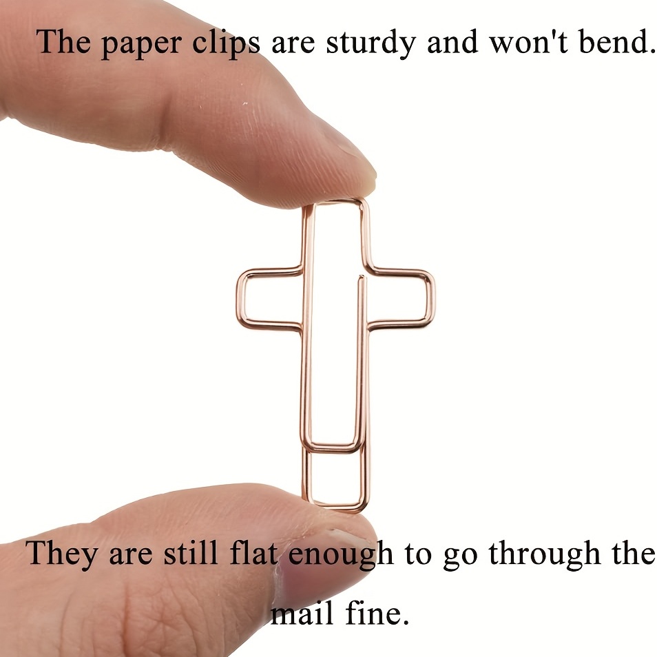 Cross shaped Paper Clips Fun Office Supplies For School - Temu