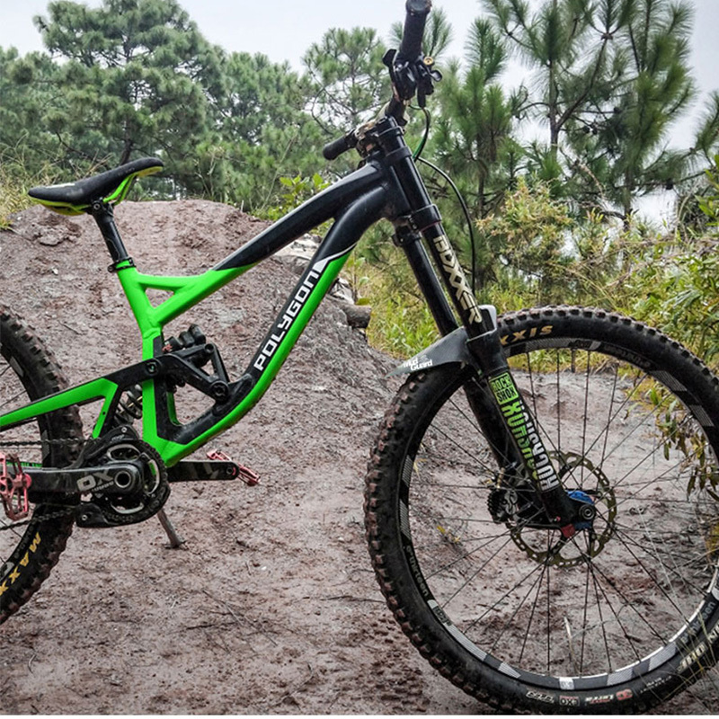 Guardabarros MTB Bicicleta Montaña 2 Piezas Fibra de Carbono