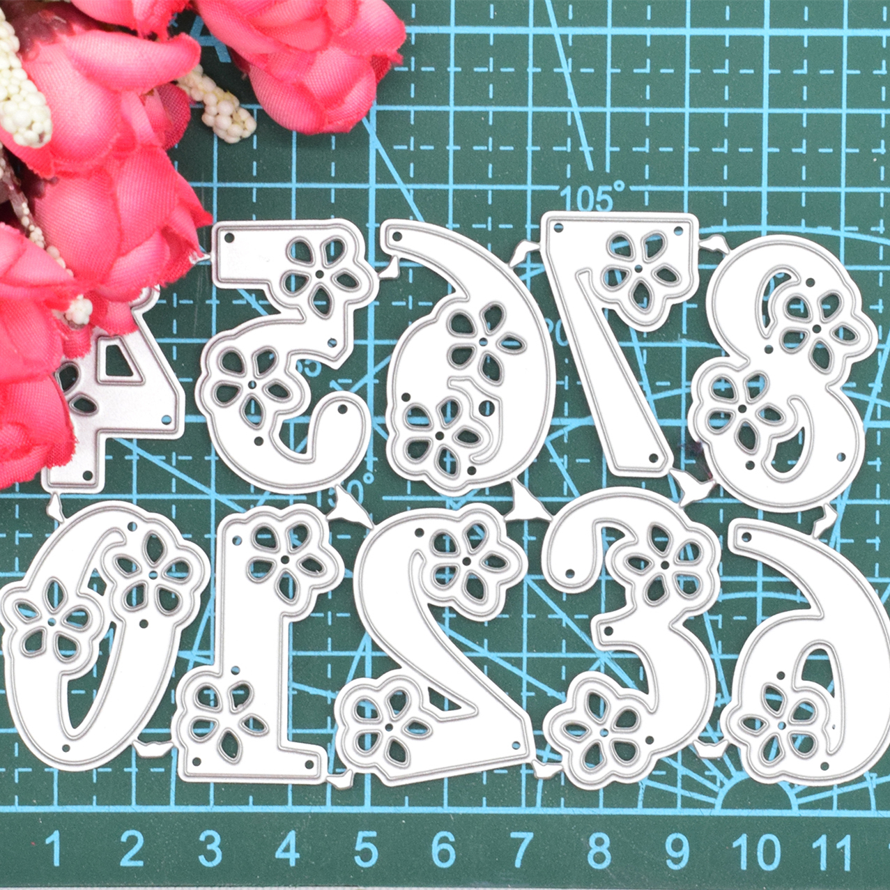 Numbers Embossing Die Cuts for Card Making DIY Craft G5AB - AliExpress