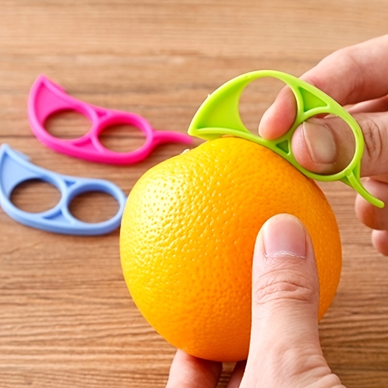 2 Pc Orange Peeler Tool Plastic Citrus Cutter Gadget Lemon Fruit Slicer  Remover