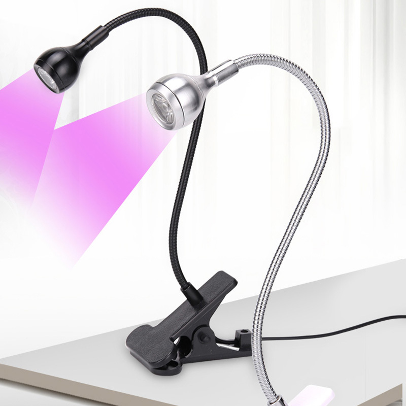 1pc LED White Light Clip Long Arm Table Lamp For Nail Art Lighting, Beauty  Salon