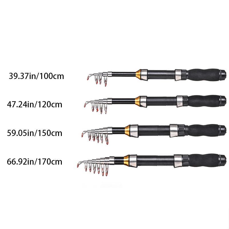 60/80/100cm Ice Fishing Pole Portable Shrimp Ice Fishing Rod Light