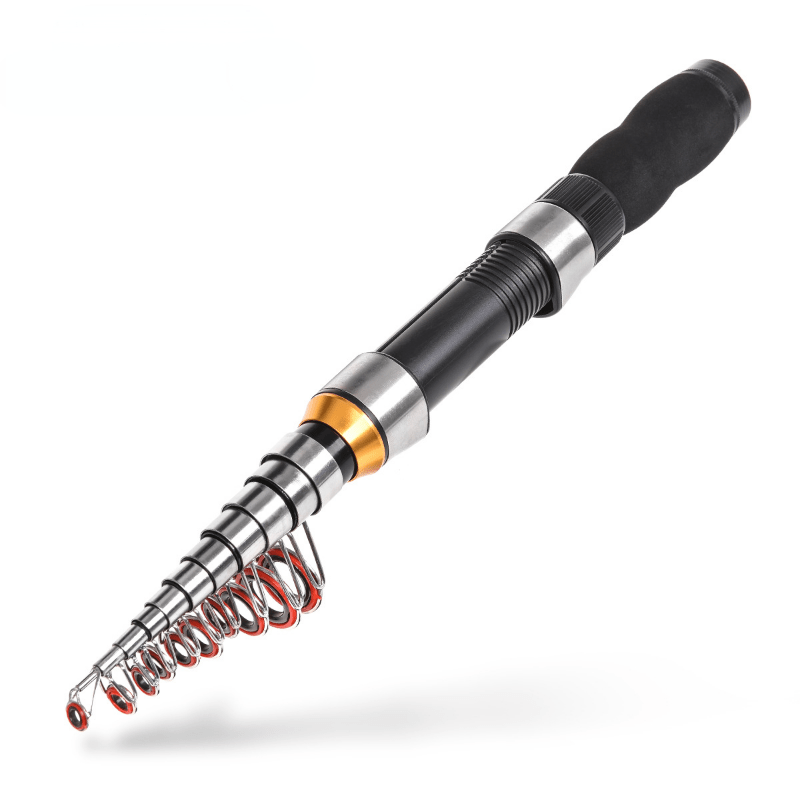 Portable Retractable Fishing Rod - Perfect for Ice Fishing & Saltwater  Tackle!