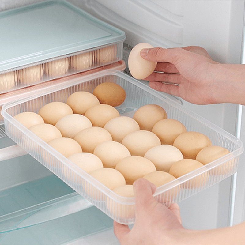 1 Contenedor De Huevos Para Refrigerador Organizador Para - Temu