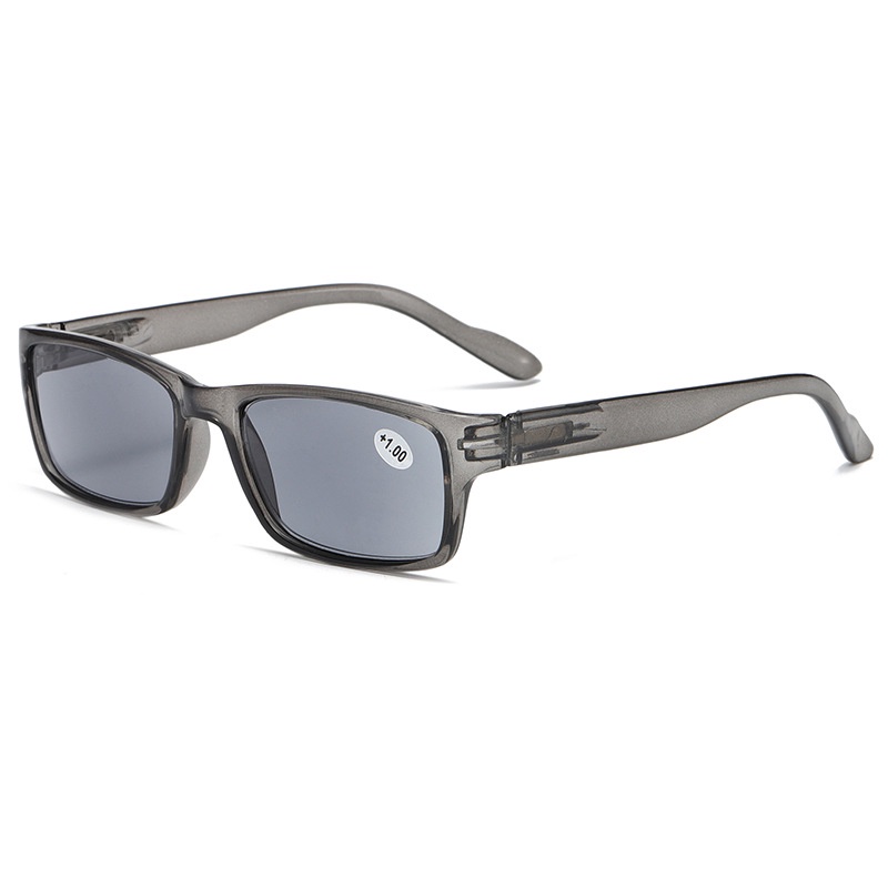 HD Gray Light Blocking UV PC Reading Glasses With Case