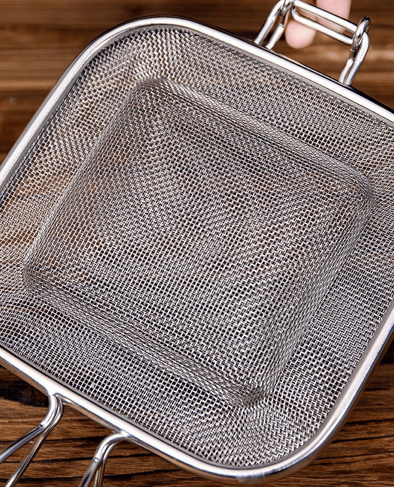 Hot Sand Sandwich Grill Grill Hot Sand Mesh Hot Sand Maker 304 Stainless Steel Mesh for Oak Oven Toaster Grill Hot Home Sand Maker (1pcs)
