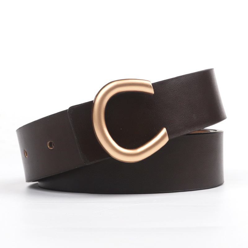 womens adjustable pu leather belt stylish - Temu display picture 3