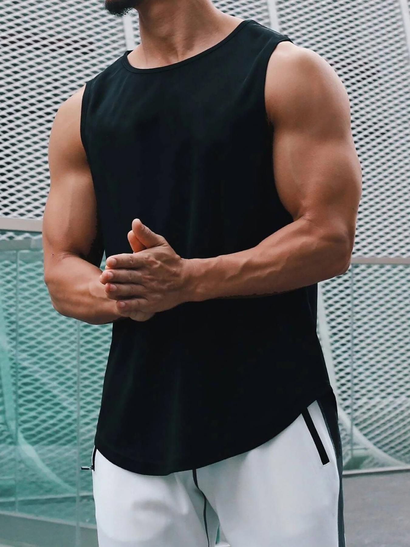 Mens Muscle tee Plain Open Sides Tanks Men Tank Top Muscle Shirt for Men  Gym Shirt Sando