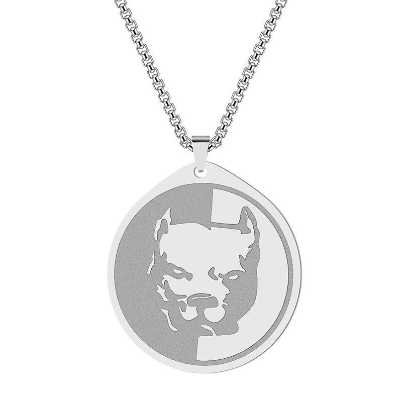 Sterling silver hot sale pitbull pendant