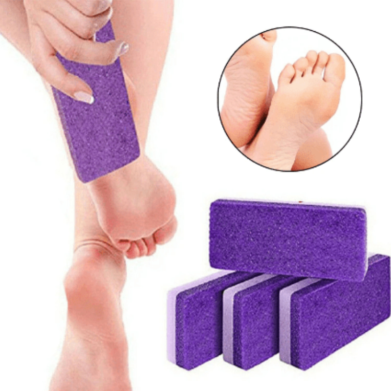 Pumice Stone For Feet 2 Pcs Set Foot Care Natural Stones For Dead Hard Skin  Foot Scrubber Removes Gently Exfoliates Skin Softer Smoother Heels Beauty