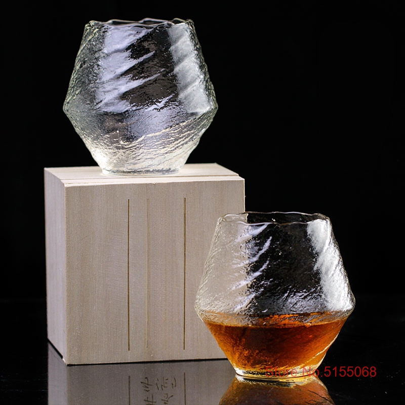 Spiral Pattern Whisky Glass, Freezer Beer Glasses, Stylish