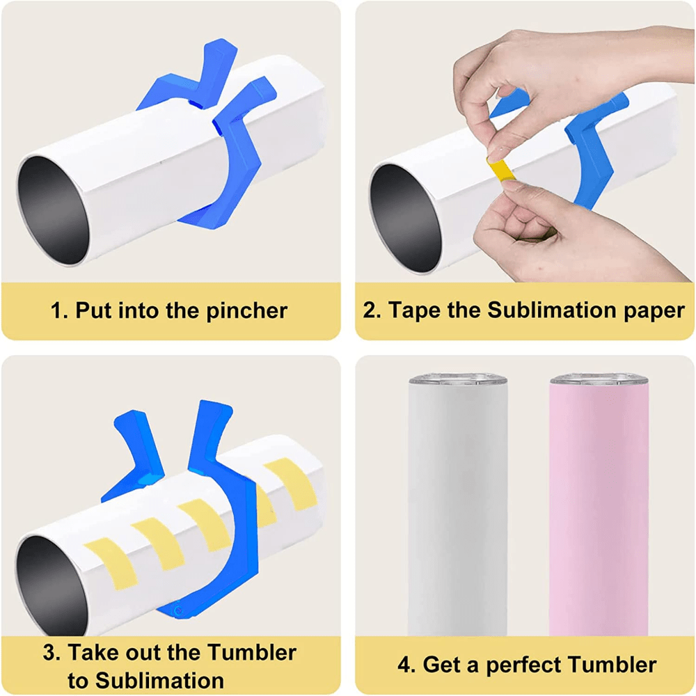 Sublimation Tumblers Pinch pinch Perfect Tumbler Clamp Clip - Temu