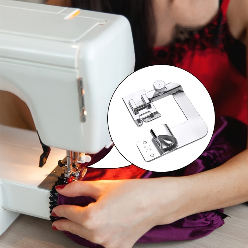 Rolled Hem Presser Foot Set For Singer Janome Sewing Domestic