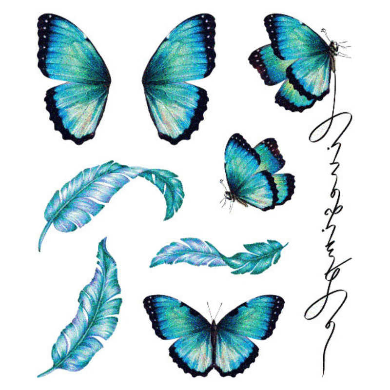 Empowered Butterfly  Mystical Butterfly Face Stickers - Profusion