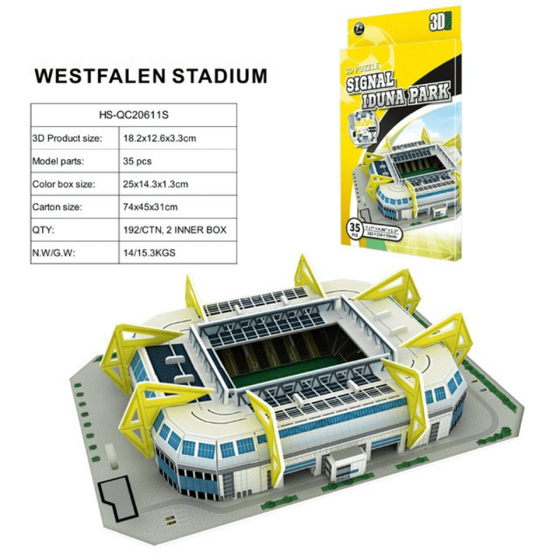 3D Football Field Stadium Architecture Assembled Model,Paper Puzzle,Gift  For Football Fans,Perfect Gift For Kids