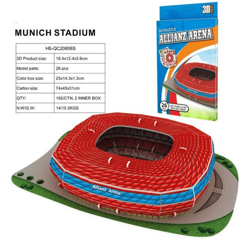 Stade De Football De Puzzle En Papier 3D Modèle - Temu Canada