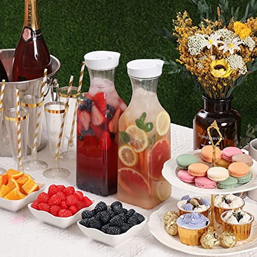 Large Capacity Bottle, Plastic Pitcher For Drinks, Milk, Smoothies, Iced  Tea, Water Pipe, Mimosa Bar Supply - Juice Container With Fridge Lid, Home  Supplies - Temu