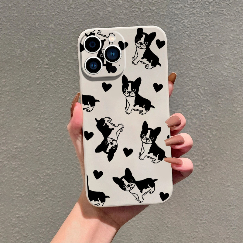 

Puppy Pattern Silicone Phone Case For Iphone 14, 13, 12, 11 Pro Max, Xs Max, X, Xr, 8, 7, 6, 6s Mini, Plus, 2022 Se, Gift For Birthday, Girlfriend, Boyfriend, Friend Or Yourself