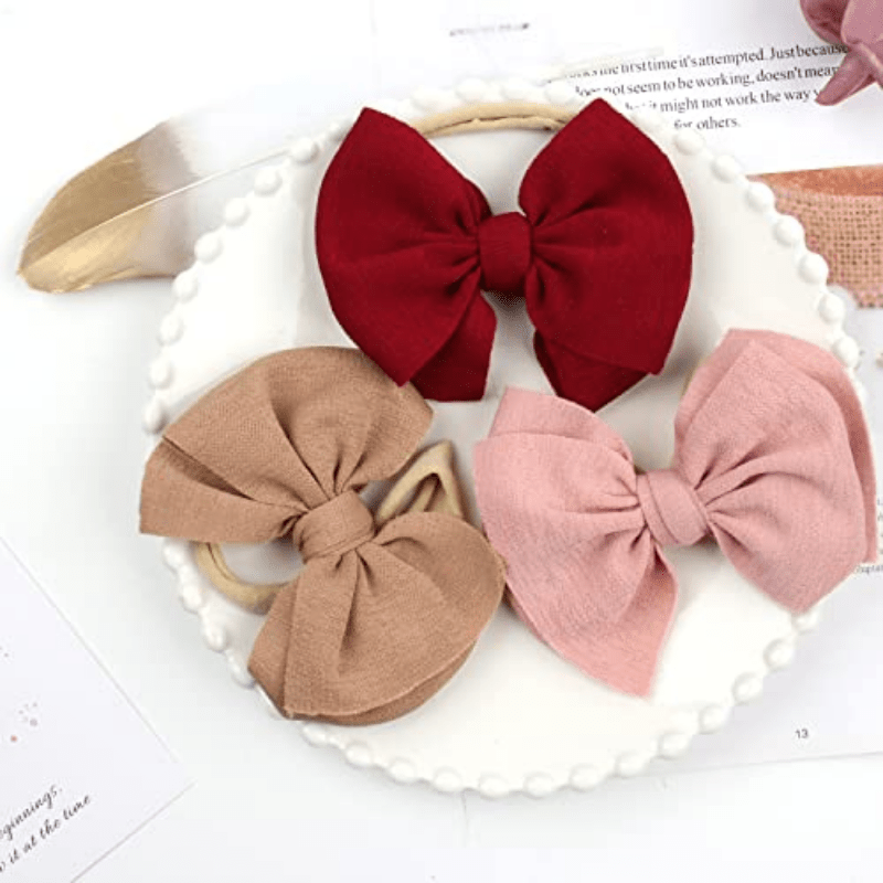Soft Nylon Floral Bowknot Headband For Baby Girls Elastic Bow Hair Band In  From Starbright777, $0.95