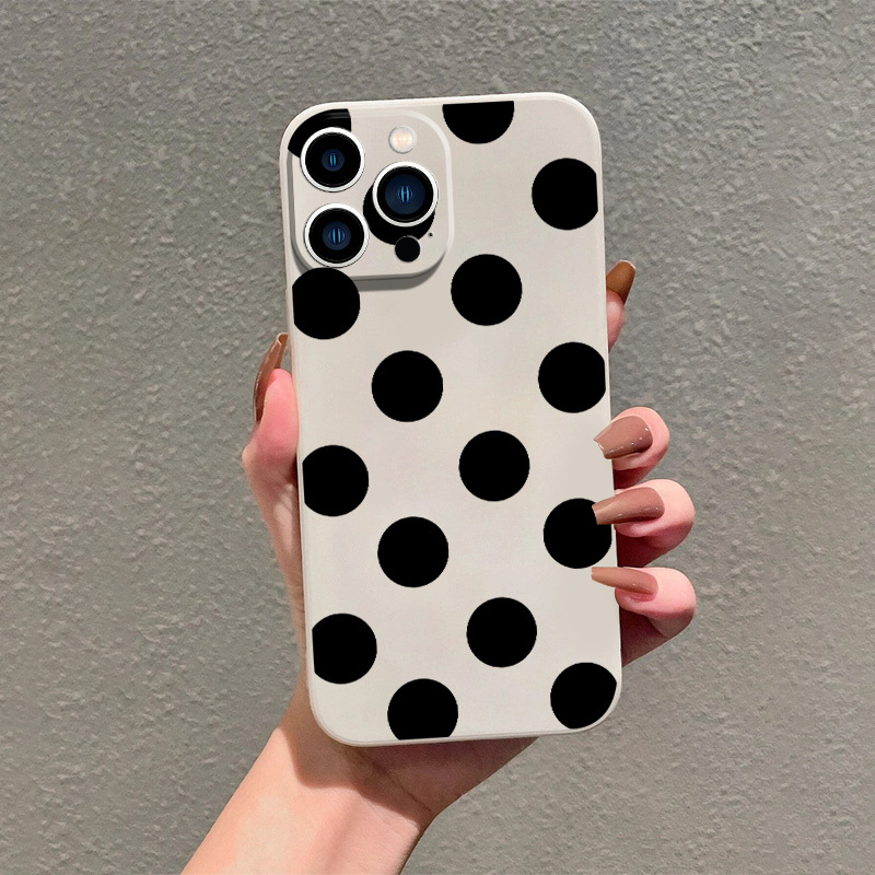 

Black Circles Graphic Pattern Silicone Phone Case For Iphone 14 13 12 11 Xs Xr X 7 8 6 Plus Pro Max Mini Se