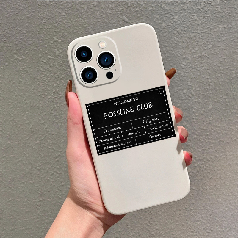 Label Graphic Pattern Silicone Phone Case For Iphone 14 13 12 11 Xs Xr X 7  8 6 Plus Pro Max Mini Se - Temu