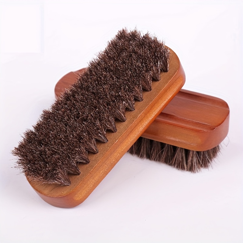 Horse Hair Shoe Brushes Cleaning Polishing Leather Care - Temu