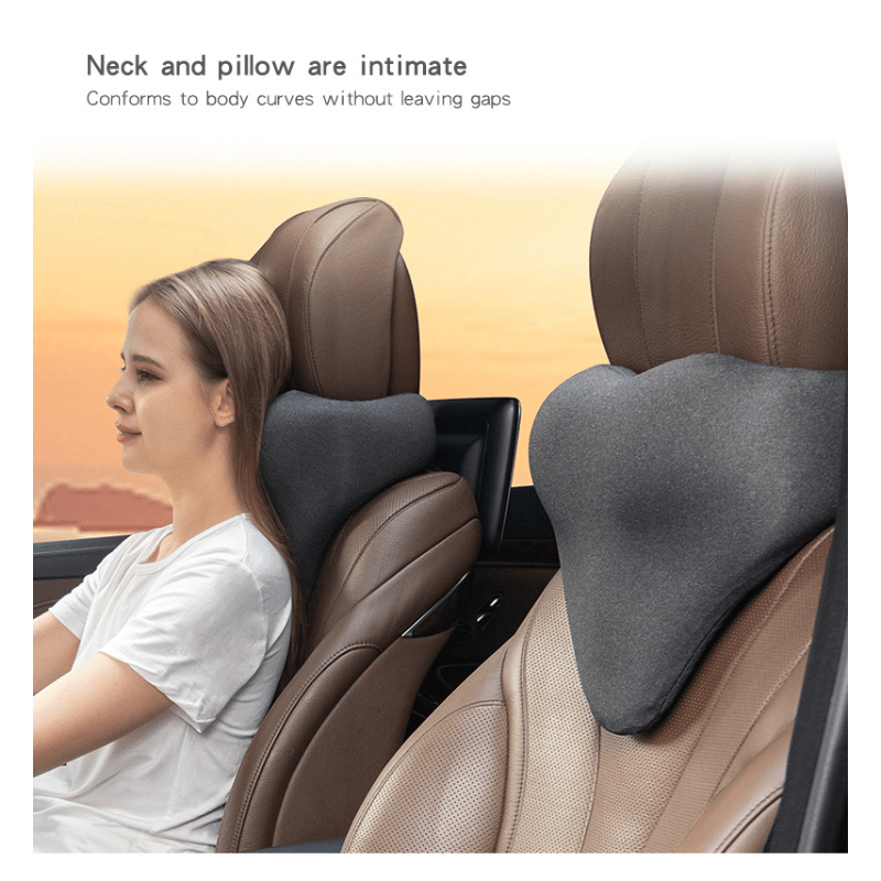 Car Neck Pillow Headrest Ergonomic Relieve Neck Pain Memory - Temu