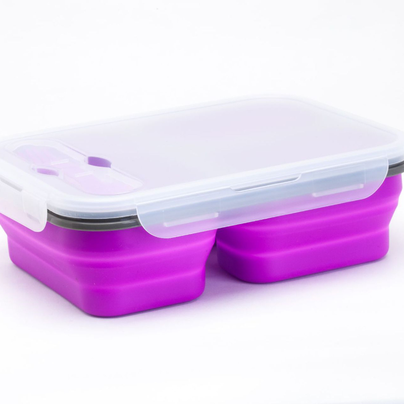 Silicone Kids Bento Lunch Box, Reusable 3 Compartment Silicone Lunch Box  With 3 Dividers Microwave Portable Silicone Picnic Box Easy To Clean Food  Container - Temu Denmark