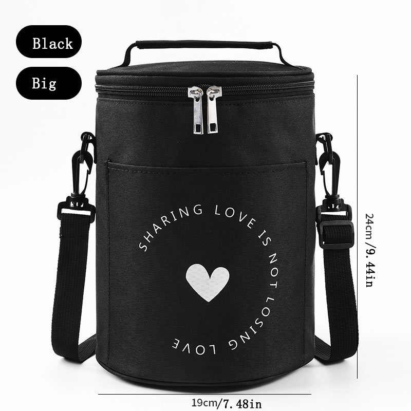 Waterproof Insulated Lunch Bag With Aluminum Foil Lining And Shoulder Strap  - Perfect For Office, School, Picnics, And Beach Trips - Leakproof And  Freezable Cooler Bag For Teens And Adults - Temu