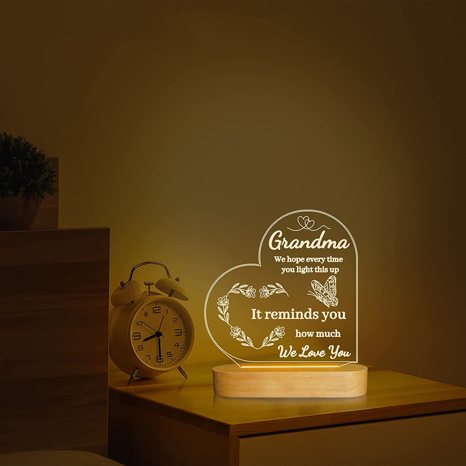1pc Grandma Birthday Gifts Night Light, Grandma Christmas Gifts, LED Lamp Present  For Grandmother, Grandma Day Gifts - AliExpress