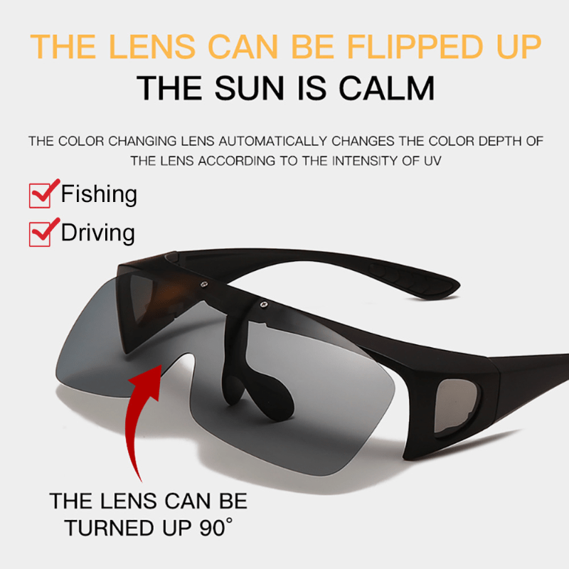 Polarized Clip on Sunglasses Rimless Flip Up Anti glare - Temu