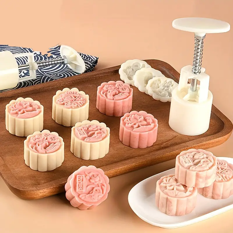 Create Unique Flower shaped Mooncakes With This Mooncake - Temu