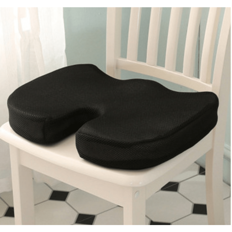 Seat Cushion Pillow Memory Foam Pad Back Pain Relief Contoured Posture  Corrector