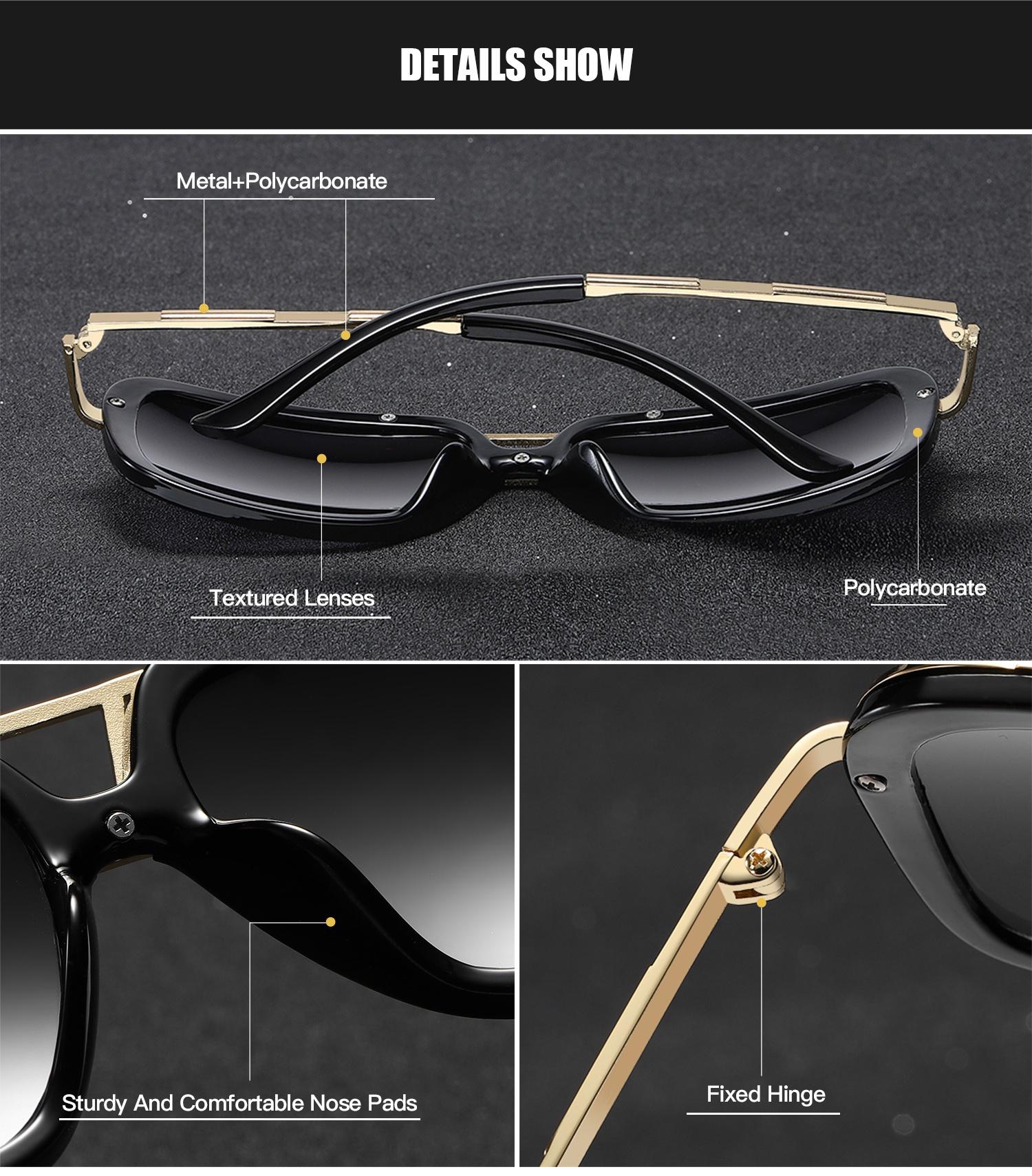 Royalhot Mens Zinc Alloy Large Frame Pc Eyewear Classic Outdoor Fishing  Driving Sunglasses Casual Mixed Color Decorative Sunglasses, Check Out  Today's Deals Now